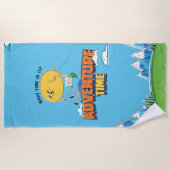 Adventure Time | Jake Floating With Finn Strandtuch (Vorderseite)