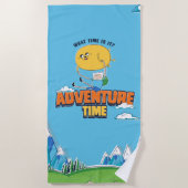 Adventure Time | Jake Floating With Finn Strandtuch (Vorderseite)