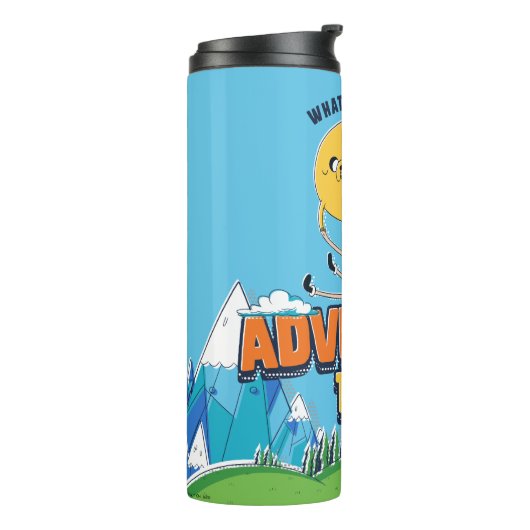 Adventure Time | Jake Floating With Finn Thermosbecher (Nach links gedreht)