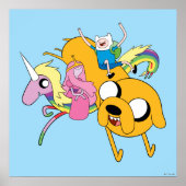 Adventure Time | Lady, Bubblegum, Finn, & Jake Poster (Vorne)