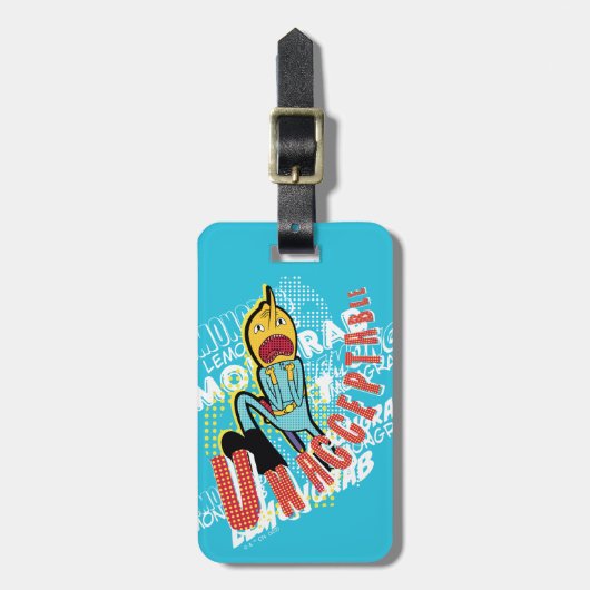 Adventure Time | Lemon Grab "UNACCEPTABLE" Gepäckanhänger (Vorderseite vertikal)