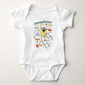 Adventure Time Party | Jake Sketch T-Shirt Baby Strampler (Vorderseite)