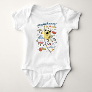 Adventure Time Party   Jake Sketch T-Shirt Baby Strampler