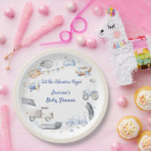 Adventure Transportation Boy Baby Shower Pappteller (Party)