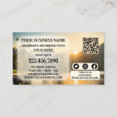 Adventure Travel Agent Moderner QR Code Visitenkarte (Rückseite)