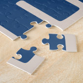 Adventure Travel Lover Typography Blue Modern Puzzle (Seite)