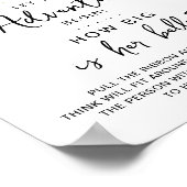 Adventure Travel Map Baby Showspiel Poster (Ecke)