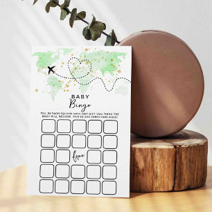 Adventure Travel Map Kinderdusche Bingo Spielkarte