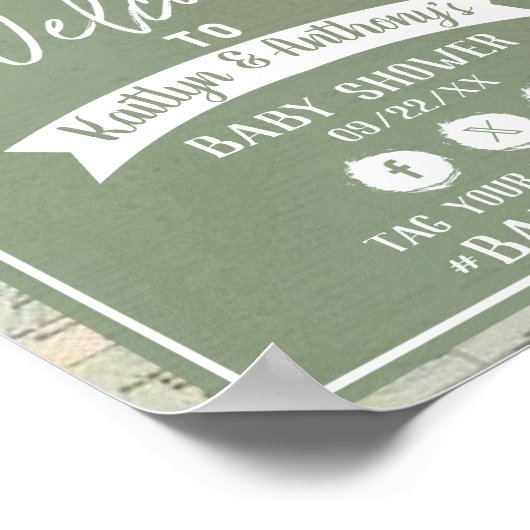 Adventure Travel Map Kinderdusche Willkommen Poster (Ecke)