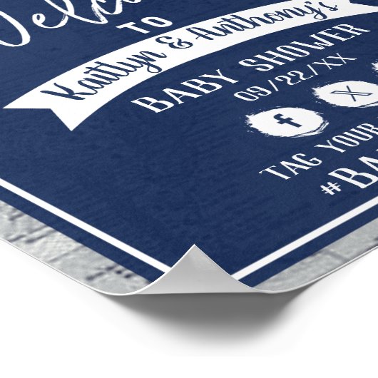 Adventure Travel Map Kinderdusche Willkommen Poster (Ecke)