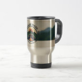 Adventure Travel Tumbler–Stainless Steel Mountain Reisebecher (VorderseiteRechts)