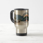 Adventure Travel Tumbler–Stainless Steel Mountain Reisebecher (Vorderseite Links)