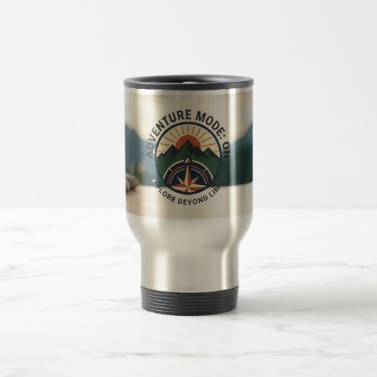 Adventure Travel Tumbler–Stainless Steel Mountain Reisebecher (Mittel)