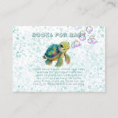 Adventure Turtle and Bubbles Book for Baby Visitenkarte (Vorderseite)