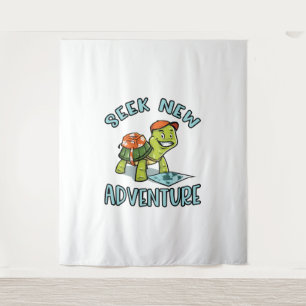 Adventure Turtle Wandteppich