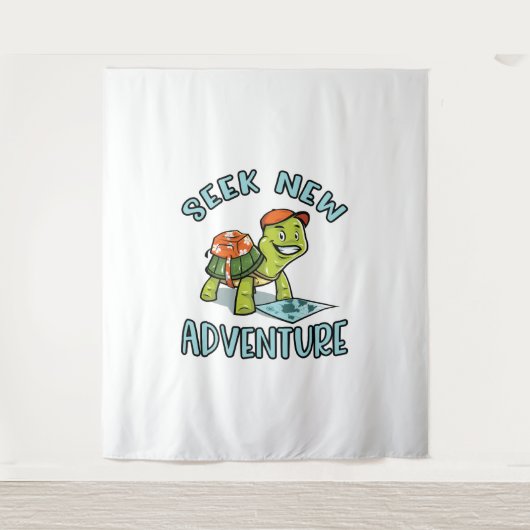 Adventure Turtle Wandteppich (Vorderseite)