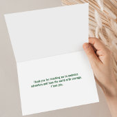 Adventure Vater | Grünes Foto glücklicher Vater Ta Karte