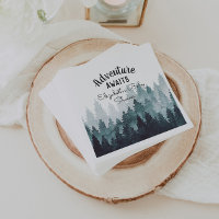Adventure Watercolor Rustic Forest Baby Dusche