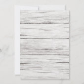 Adventure Watercolor Rustic Woodland Babydusche Einladung (Rückseite)