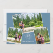 Adventure Wedding Foto Save the Date Einladung (Rückseite)