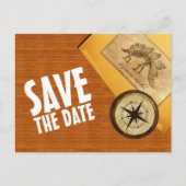 Adventure Wedding Save the Date Postcard Ankündigungspostkarte (Vorderseite)