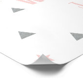 Adventure Welcome Sign Pink Poster (Ecke)