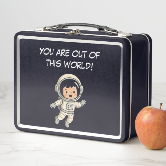 Adventure Whimsical Astronaut Niedlich Space Explo Metall Brotdose (Beispiel)