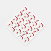 Adventure White Holiday Bear Party Serviette (Ecke)