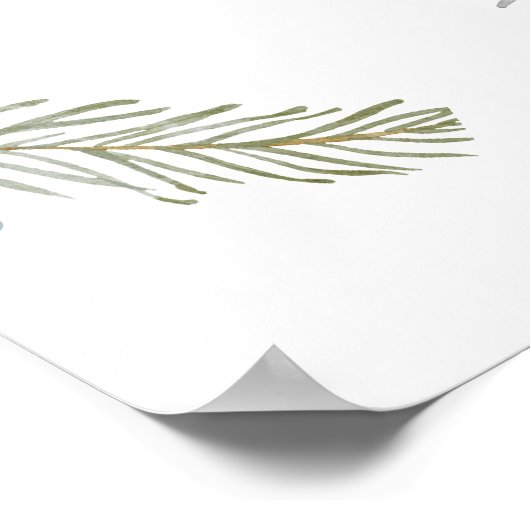 Adventure Winter Arctic Animals Baby Dusche Willko Poster (Ecke)