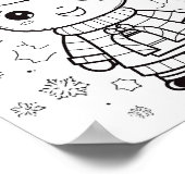 Adventure Winter Christmas Coloring Poster (Ecke)