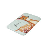 Adventure Woodland Fawn Deer Childrens Badematte (Schrägansicht)