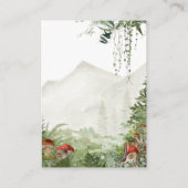 Adventure Woodland Mushroom Fern Baby Boy Dusche Begleitkarte (Rückseite)