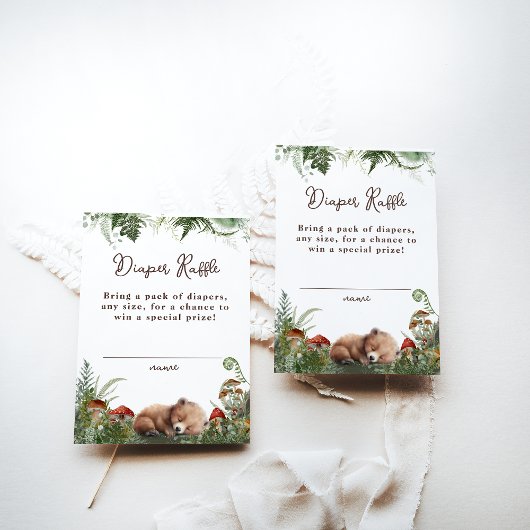 Adventure Woodland Mushroom Fern Baby Boy Dusche Begleitkarte