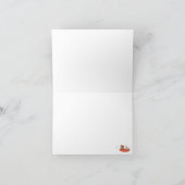 Adventure Woodland Navy Boy Baby Shower Dankeskarte (Innenseite)