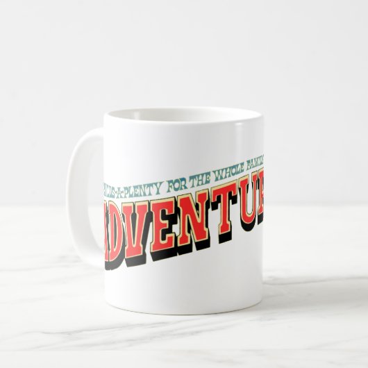 Adventureland Vergnügungspark, Addison, Illinois Kaffeetasse (Vorderseite Links)