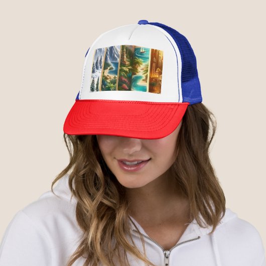 Adventurer Trucker Hat von Zazzle Truckerkappe (Beispiel)