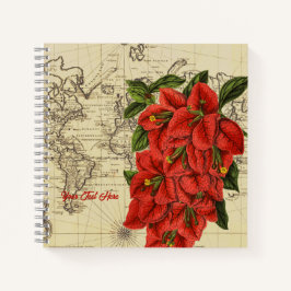 Adventurer's Bougainvillea Notebook Notizblock