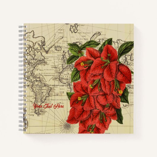 Adventurer's Bougainvillea Notebook Notizblock (Vorderseite)