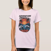Adventures Await: Bold Exploration T-Shirt Design (Vorderseite)