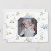 Adventures erwartet Foto Geburtstagsfeier Einladung (Rückseite)