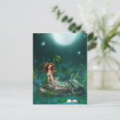 Adventurine Meerjungfrau Postkarte (Stehend Vorderseite)