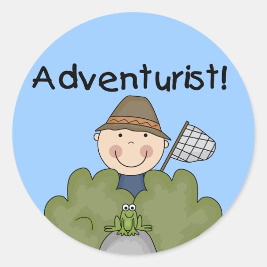 ADVENTURIST Tshirts und Geschenke Runder Aufkleber (Vorderseite)