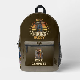 Adventurous Airedale Hiker Wilderness Explorer Bedruckter Rucksack