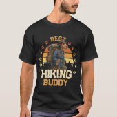 Adventurous Airedale Hiker Wilderness Explorer T-Shirt (Vorderseite)