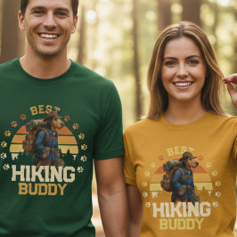 Adventurous Airedale Hiker Wilderness Explorer T-Shirt
