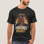 Adventurous American Hairless Terrier Hiker  T-Shirt (Vorderseite)