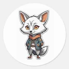 Adventurous Anime Jackal Sticker