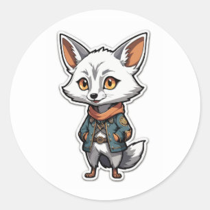 Adventurous Anime Jackal Sticker