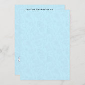 Adventurous Baby Blue zum Geburtstag Einladung für (Vorne/Hinten)