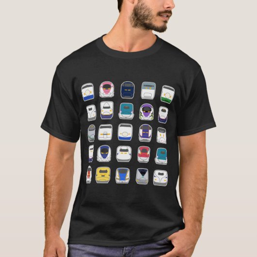 Adventurous Bullet Trains Collection T-Shirt (Vorderseite)